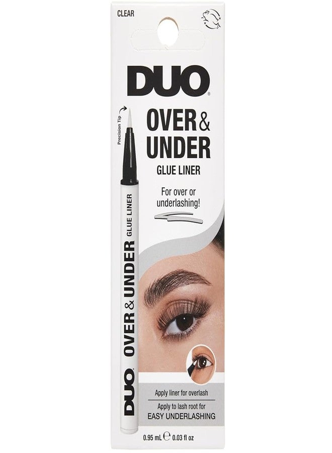 DUO Over & Under Lash Glue Liner – 2-in-1 Eyelash Adhesive and Eyeliner, Clear, Waterproof Long-Lasting Eyelash Glue Pen for Strip Lashes, 0.03 fl oz - Image 1